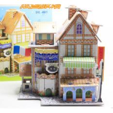 Mô hình nhà xếp bằng giấy 3D phát triển kỹ năng cực chất – biệt thự kiểu Pháp