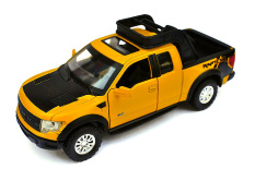 XE MÔ HÌNH SẮT TỈ LỆ 1/ 32 KIỂU DÁNG XE BÁN TẢI FORD RAPTOR (Vàng)