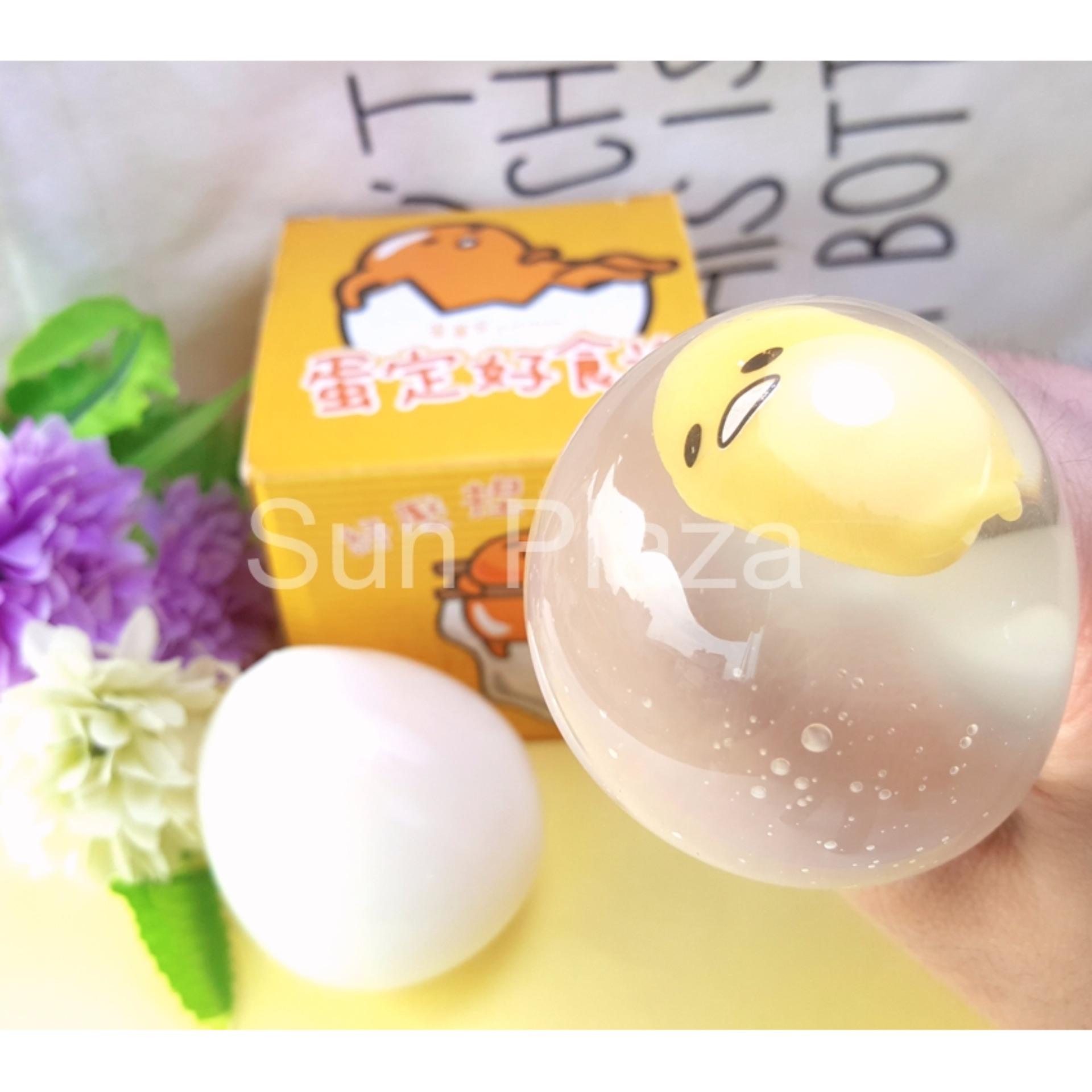 ►Mochi Squishy◄ Trứng lười Gudetama - Trứng Biến Thái - Tặng Nút chống bụi cho điện thoại - Squishy Mochi...