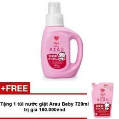 Chỗ bán Nước giặt dạng bình Arau Baby 800ml + Tặng túi nước giặt Arau Baby 720ml trị giá 180.000VND