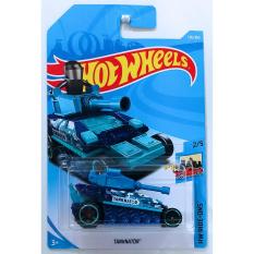 ô tô mô hình tỉ lệ 1:64 Hot Wheels 2018 xe tăng Tanknator 136/365 ( Xanh Aqua )