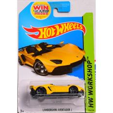 ô tô mô hình tỉ lệ 1:64 Hot Wheels Aventador J 196/250 ( màu Vàng )