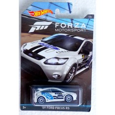 ô tô mô hình tỉ lệ 1:64 Hot Wheels Forza MotorSport ’09 Ford Focus RS ( Màu Trắng )