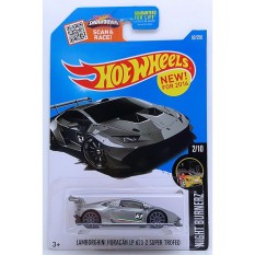 ô tô mô hình tỉ lệ 1:64 Hot Wheels Huracan Huracán LP 620-2 Super Trofeo 82/250 ( Màu Xám )