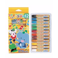 Set 12 bút sáp màu tô màu cho bé hàng nhập khẩu Nhật Bản