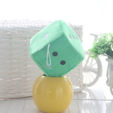 Mềm mại Xúc Xắc Sang Trọng Đồ Chơi Trẻ Em Trẻ Em Sang Trọng Đồ Chơi Trò Chơi Tiệc Tùng Đạo Cụ Xanh 10 cm-quốc tế