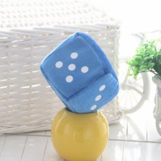 Mềm mại Xúc Xắc Sang Trọng Đồ Chơi Dễ Thương 6 Màu Sắc Sáng Tạo Đảng Trò Chơi Xúc Xắc Đồ Chơi Trẻ Em Đồ Chơi Màu Xanh 10 cm-quốc tế