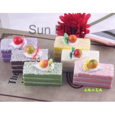 (XEM VIDEO) Squishy bánh bông lan chữ nhật (màu ngẫu nhiên)