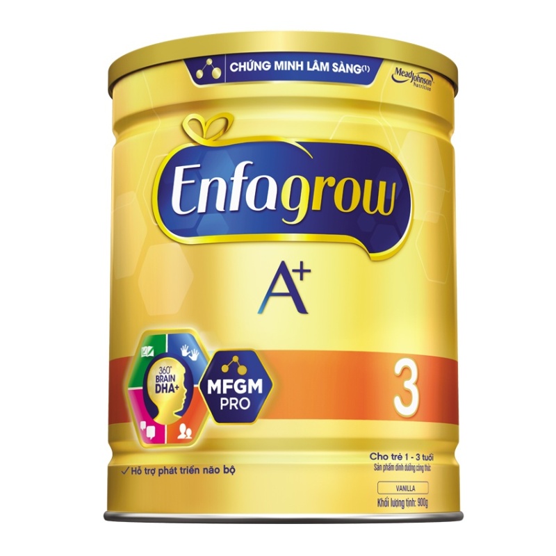 Sữa bột Enfagrow A+ 3 DHA+ và MFGM 900g
