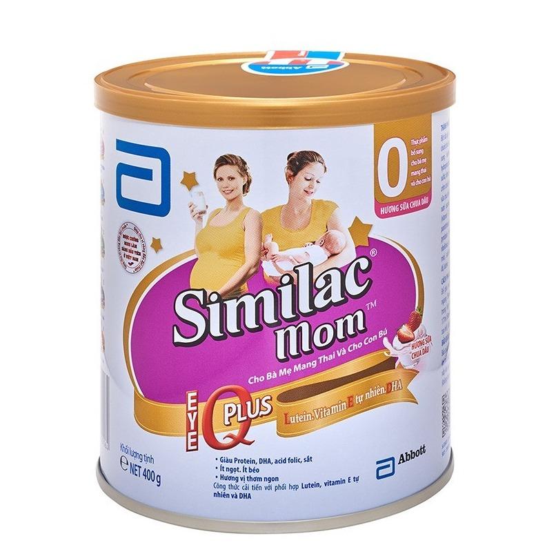 Sữa bột Similac Mom hương sữa chua dâu 400gr