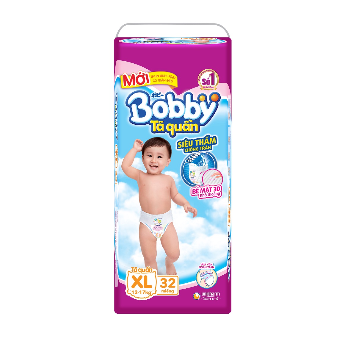 Tã quần Bobby XL32