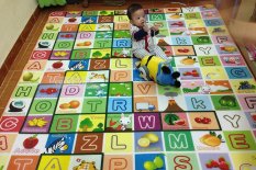 Thảm chơi 2 mặt cỡ lớn cho bé Maboshi 1m8 x 2m