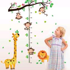 Thước Đo Chiều Cao DeCal Dán Tường Ngộ Nghĩnh Cho Bé