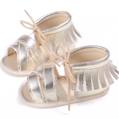 Tập đi cho Bé Trai Bé Gái Đế Mềm Giày Sandal Thời Trang Prewalker (Vàng) (Vàng) – 12- 18 Tháng- quốc tế