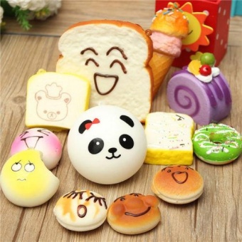 ... Toys Games Play Food Random 30Pcs Jumbo Medium Mini Soft Squishy Cake/ Panda/Bread ...