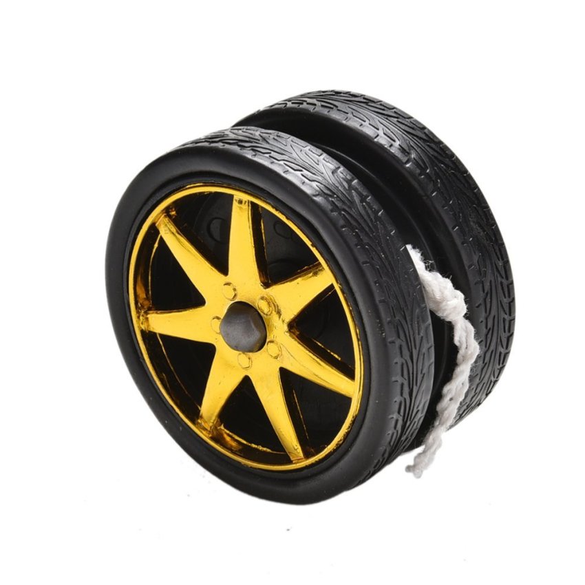 Hình ảnh Wheel Yoyo Ball Electroplating YoYo Ball Bearing String Kids ToyGift - intl