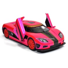 XE MÔ HÌNH SẮT TỈ LỆ 1/32 – KIỂU DÁNG KOENIGSEGG CCX (HỒNG)