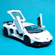 XE MÔ HÌNH SẮT TỈ LỆ 1:32 KIỂU DÁNG LAMBORGHINI AVENTADOR SV – TRẮNG