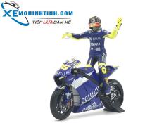 Xe Mô Hình Yamaha Yzr M1 Valentino Rossi Motogp Donington 2007 1:12 Minichamps (Xanh)