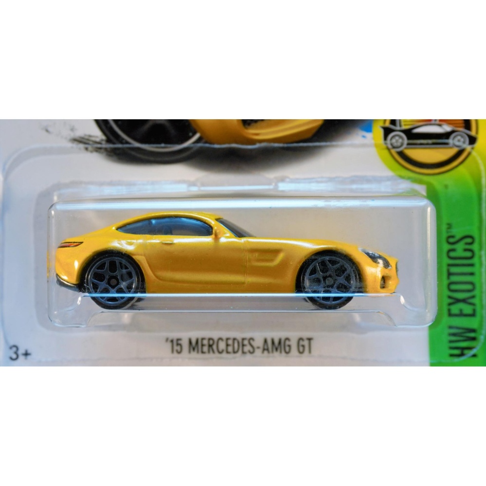 Xe ô tô mô hình tỉ lệ 1:64 Hot Wheels 2017 '15 Mercedes-AMG GT ( Màu Vàng )