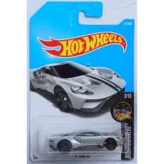 Xe ô tô mô hình tỉ lệ 1:64 Hot Wheels 2017 17 Ford Gt Night Burnerz 211/365 ( Màu Xám )