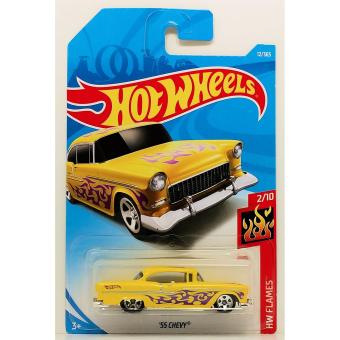 Xe ô tô mô hình tỉ lệ 1:64 Hot Wheels 2018 '55 Chevy ( Màu Vàng )  