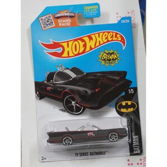 Xe ô tô mô hình tỉ lệ 1:64 Hot Wheels Batman TV Series Batmobile 226/250 (Đen)  