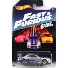 Xe ô tô mô hình tỉ lệ 1:64 Hot Wheels Fast & Furious Nissan Skyline GT-R (R34) – ( Màu Xám )