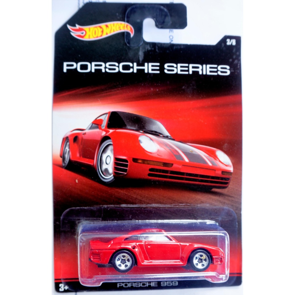 Xe ô tô mô hình tỉ lệ 1:64 Hot Wheels Porsche 959 ( Màu Đỏ )