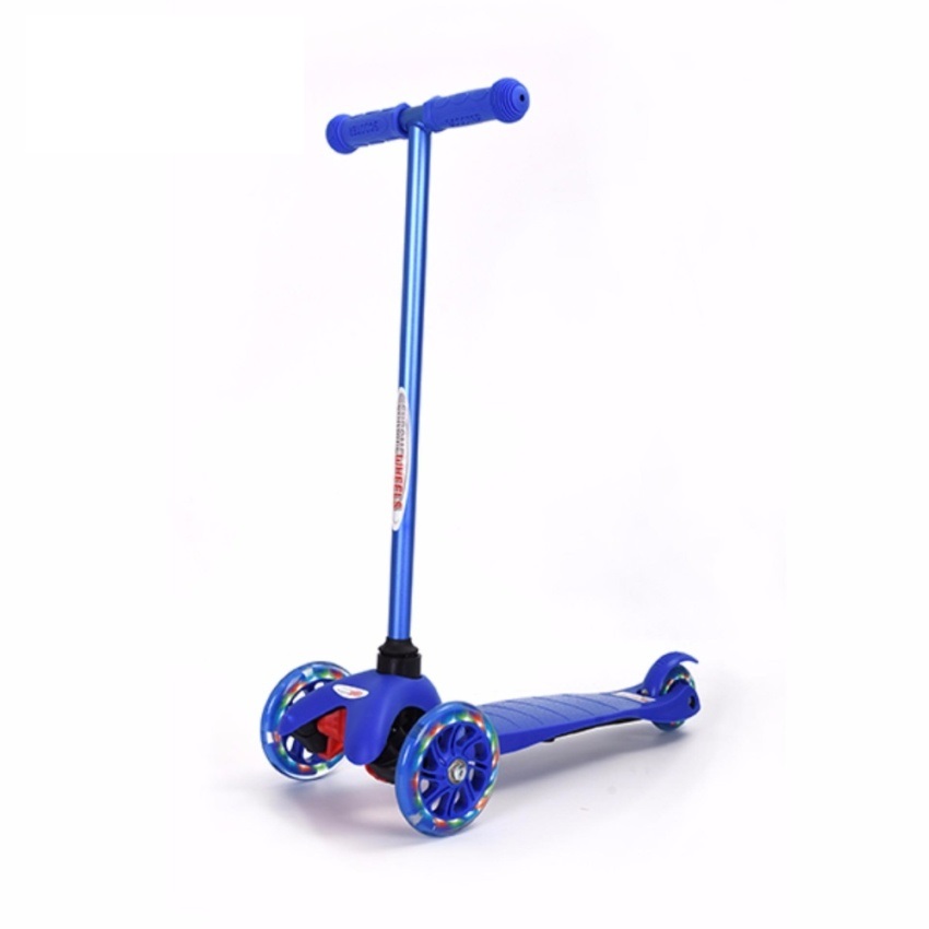 Xe trượt Scooter trẻ em có đèn Chrome Wheels (Xanh dương)