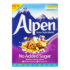 Ngũ cốc giảm cân Alpen không đường việt quất, cherry, hạnh nhân 560g nhập khẩu Anh