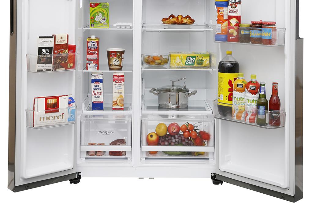[Trả góp 0%]Tủ lạnh LG Inverter 613 lít GR-B247JDS