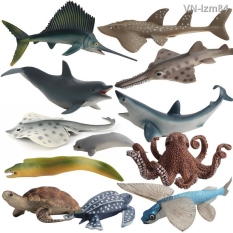 🎁 Đồ chơi trẻ em Mô phỏng động vật Quà tặng trẻ em Simulation model of Marine animal dolls furnishing articles many sharks hit ocean toys simulation organisms