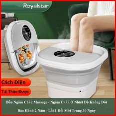 Bồn ngâm chân massage Royalstar Hàn Quốc, công suất 420W, kèm màn hình cảm ứng đa chức năng, Máy massage chân, tích hợp 16 đầu lăn tự động, sục khí kết hợp làm ấm, giúp lưu thông khí huyết, giải độc cơ thể, giảm mệt mỏi