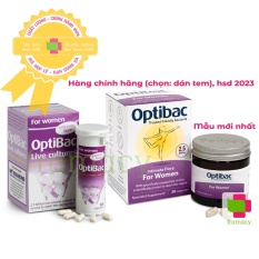 Men vi sinh Optibac tím Optibac Probiotics For Women, UK Anh Quốc (30v/90 viên) giảm vie^m phụ khoa cho phụ nữ và mẹ bầu