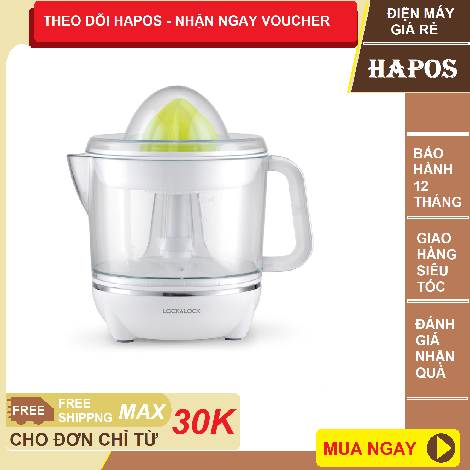 Máy Vắt Cam Lock&Lock EJJ231 (700ml)