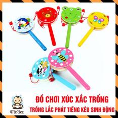 Combo 2 Đồ chơi xúc xắc trống bằng gỗ sinh động cho bé SHOPMEBEE