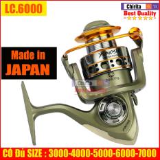 Máy câu cá Yumoshi LC 12 bạc đ ạn ĐỦ SIZE 3000, 4000, 5000, 6000, 7000 (Shop Có Bán Đủ Loại Dây Cước Câu Cá) – Chirita Shop