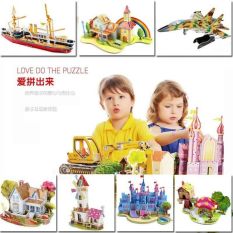 Mô hình xếp hình 3D bằng giấy Cho Bé Trai Bé Gái phát triển trí tuệ Tính sáng tạo