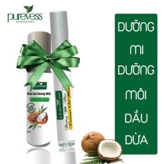 Top Bán Chạy – Mascara dưỡng mi và dưỡng môi dầu dừa Purevess giúp mi dài và dày, giúp môi giảm thâm. Coconut Oil Mascara & Lip Balm.