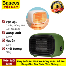 Máy sưởi ấm mini xách tay hoặc để bàn đa năng công suất 500W dùng cho gia đình hoặc văn phòng nhỏ thương hiệu Baseus Warm Fan – Phân phối bởi Baseus Vietnam