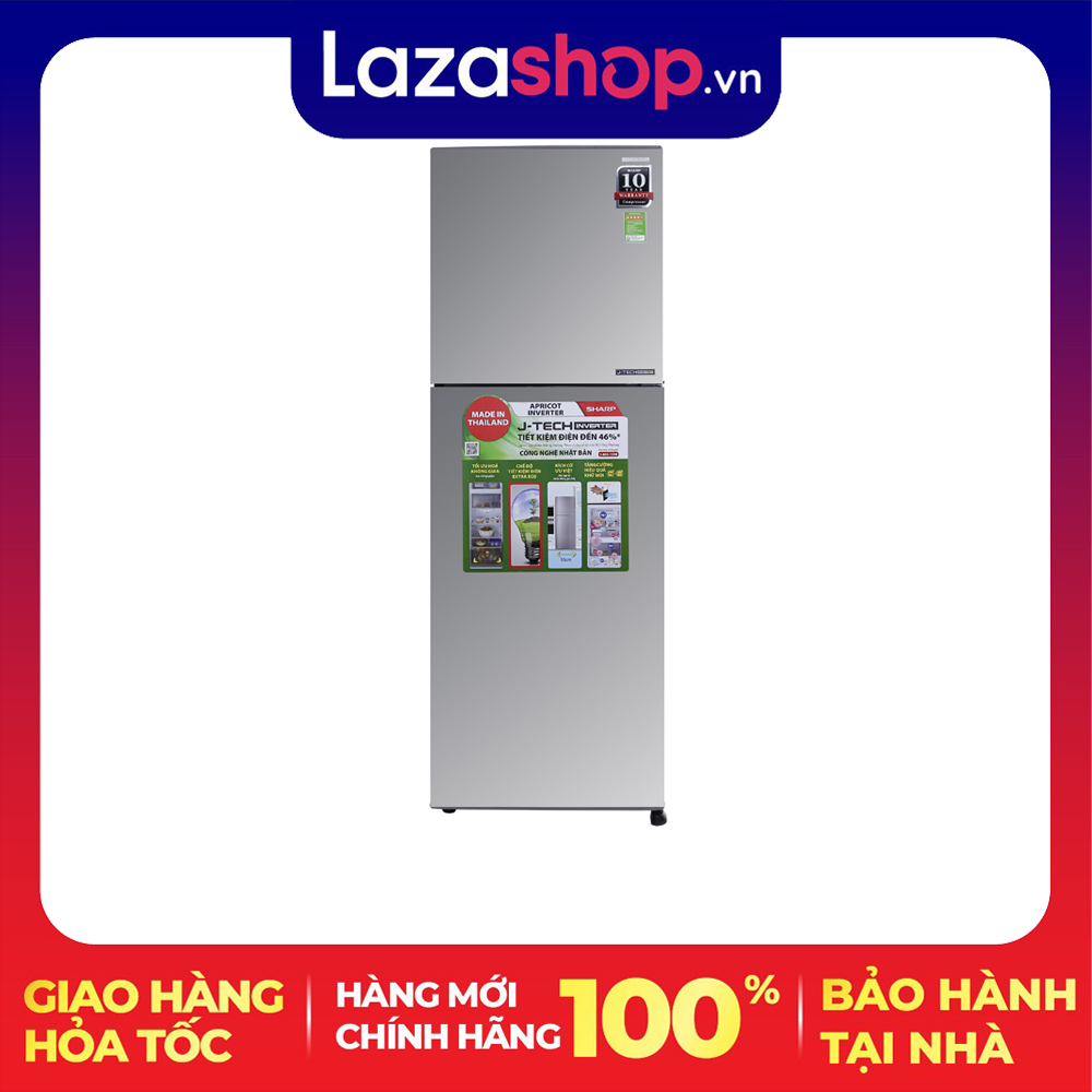 [Giao tại HCM] Tủ lạnh Sharp Inverter 224 lít SJ-X251E-SL – Inverter tiết kiệm điện. Công nghệ kháng khuẩn khử mùi:Bộ lọc với các phân tử Ag+Cu Công nghệ bảo quản thực phẩm:Ngăn rau quả cân bằng độ ẩm