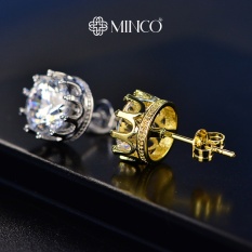 Khuyên tai Nam Crown Minco Accessories bông tai cho Nam nữ Vương Miện Màu Vàng Bạc Phong Cách Cá Tính BT236 (1 Chiếc)