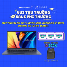 [Voucher 15% max 3TR] Laptop Asus Vivobook X1502ZA-BQ127W (i5-1240P) (Xanh) – Bảo hành 24 tháng