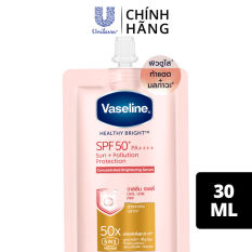[Hàng tặng không bán] Combo 2 Vaseline 50x Serum chống nắng cơ thể SPF50 + dưỡng da sáng khoẻ 30ML (mẫu ngẫu nhiên)