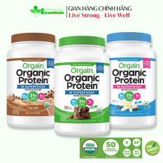[CHÍNH HÃNG-DATE MỚI] Orgain Organic Protein Powder mùi chocolate – Bột đạm Protein thực vật thuần chay