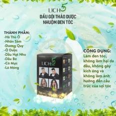 Dầu gội nhộm tóc lich5 – cỏ cây hoa lá(10 gói 30ml)