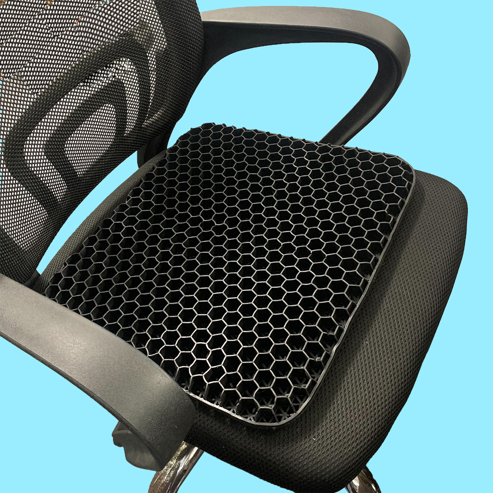 Đệm ngồi lót mông 3D Silicon thoáng khí thế hệ thứ 2 EMA màu đen chống đau xương cụt, chống...