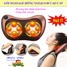 Gối massage 8 bi, Gối Massage Cổ, Máy Mat Xa Chân, Gối Massage Hồng Ngoại Chính Hãng. Thiết kế nhỏ gọn, Đảo 2 Chiều Giúp Giảm Căng Cơ, Tăng Cường Lưu Thông Máu, Khí Huyết. BH 1 đổi 1. MUA NGAY!!!