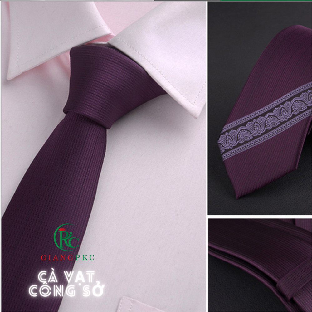 Cà vạt nam 6cm cao cấp vẽ dành cho công sở hoặc chú rể chụp hình cưới GIangpkc VCV2021